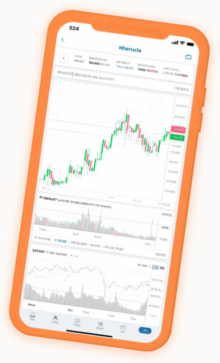 Vista en vivo de la billetera en la aplicación de trading de criptomonedas de Albor Crecentaje