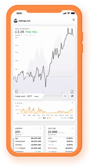 Seguimiento de portafolio en dispositivo móvil con datos cripto actualizados al instante